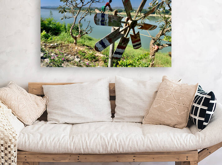 Fan by the Mekong River by Jimmy Roy Photos