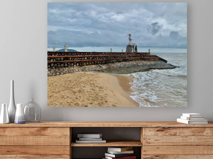 Mrs Statue Sitting at the End by Jimmy Roy Photos