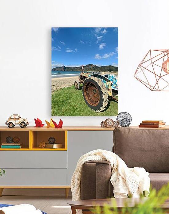 Colorful Tractor on the Beach by Jimmy Roy Photos