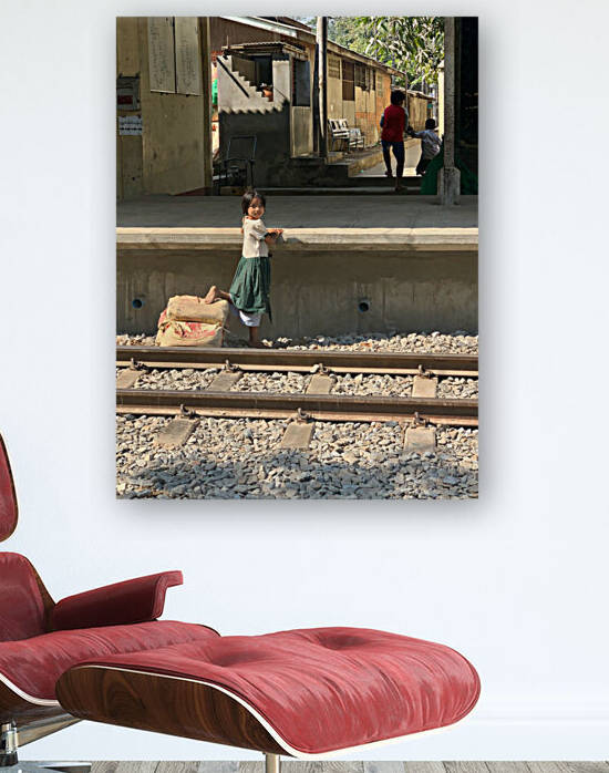 Little Girl at the Train Station by Jimmy Roy Photos