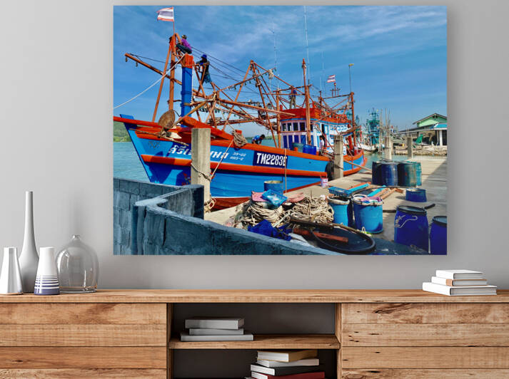 Freshly Painted Boat by Jimmy Roy Photos