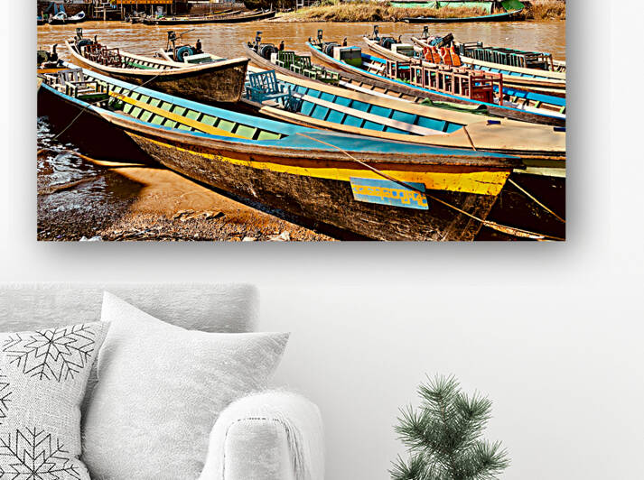 Inle Lake Boats by Jimmy Roy Photos