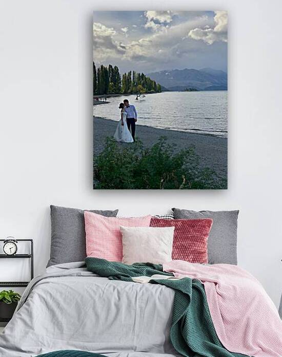 Newlyweds by the Wanaka Tree by Jimmy Roy Photos
