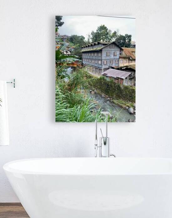 Blue House by the River 1 by Jimmy Roy Photos