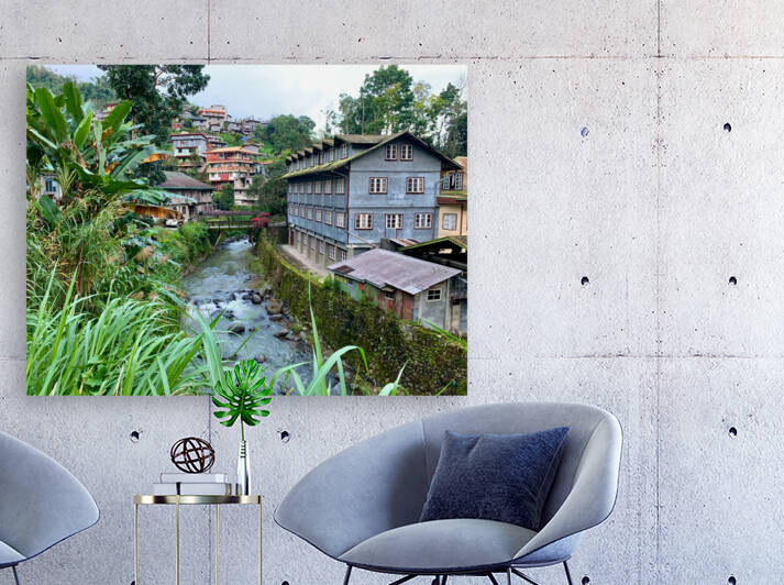 Blue House by the River 2 by Jimmy Roy Photos