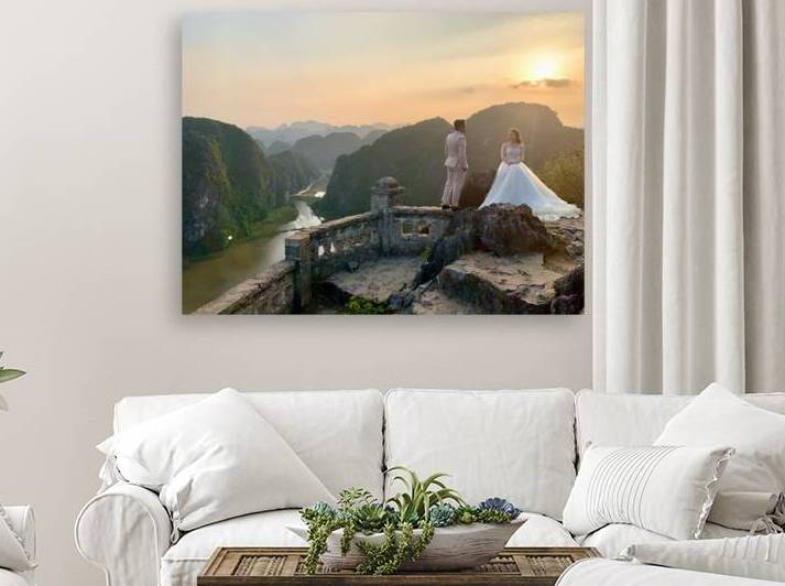 Beautiful Newlyweds at Hang Mua Cave Vietnam 1 by Jimmy Roy Photos