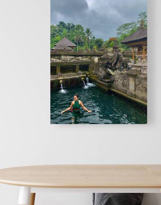 Lady in Balinese Holy Water by Jimmy Roy Photos