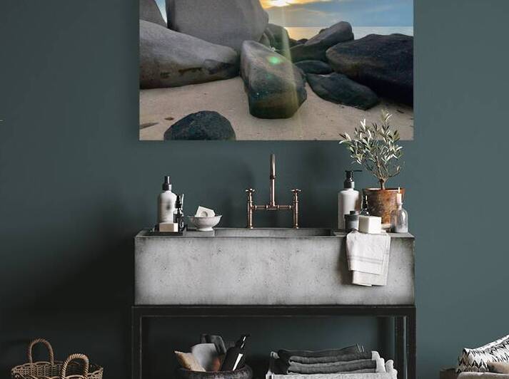 Sunset Over the Rocks by Jimmy Roy Photos