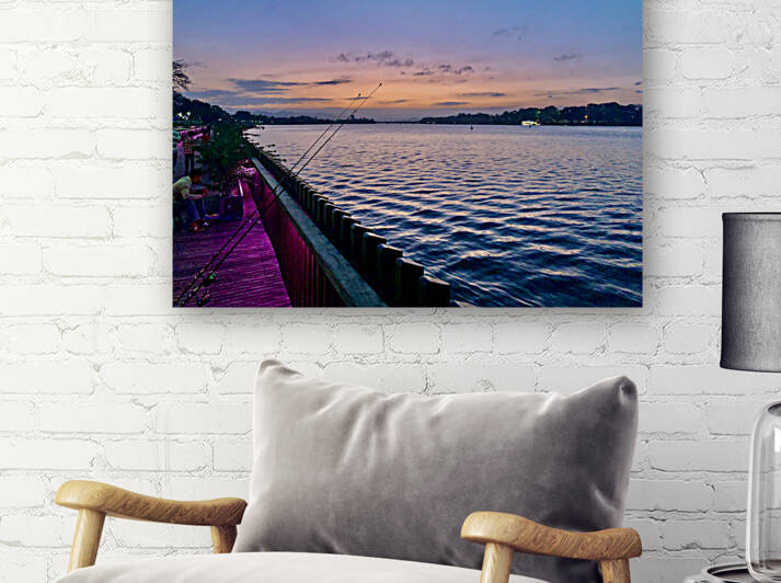 Fishing at Sunset by Jimmy Roy Photos