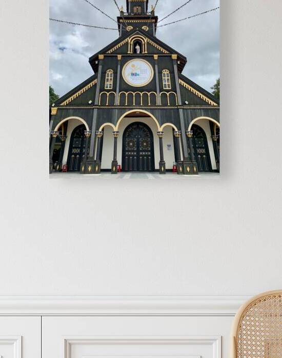 Saint Marys Black Wooden Cathedral of Kon Tum 2. by Jimmy Roy Photos