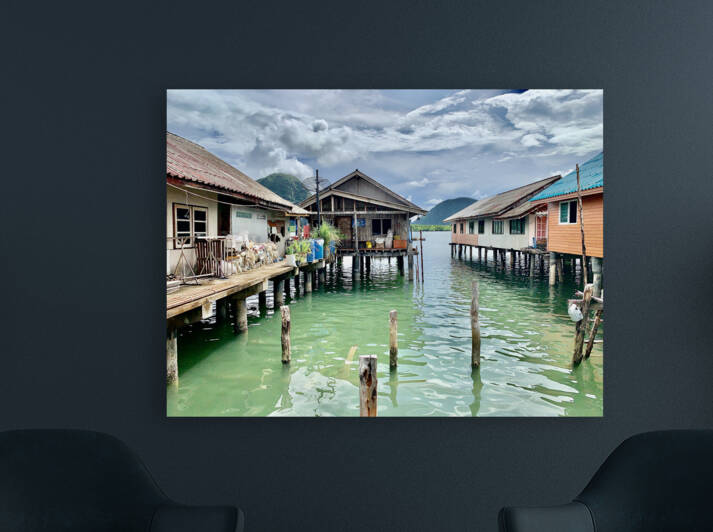 Houses in Koh Panyee Floating Village Thailand  by Jimmy Roy Photos
