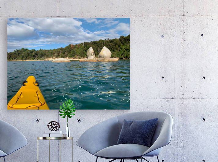 Split Apple Rock New Zealand 2 by Jimmy Roy Photos