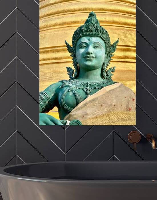 Green Thai Temple Statue 2 by Jimmy Roy Photos