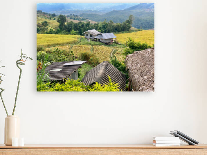 Village in the Rice Fields 2 by Jimmy Roy Photos