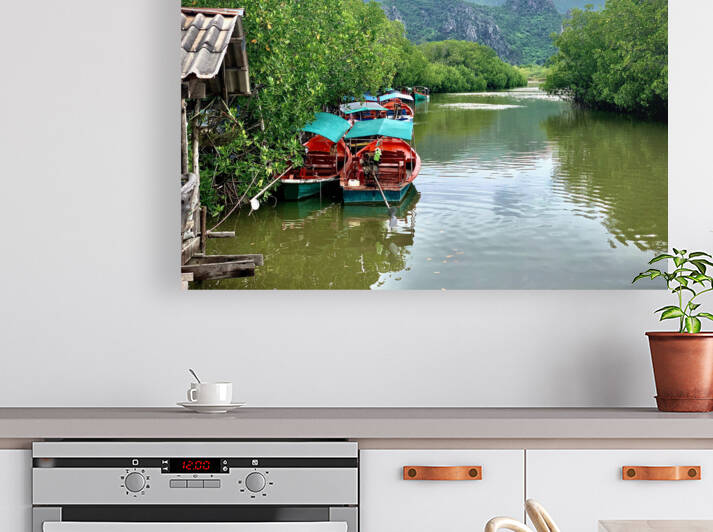 Boats Waiting on the River by Jimmy Roy Photos