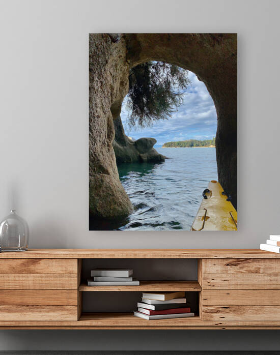 Kayaking Out of a Cave by Jimmy Roy Photos