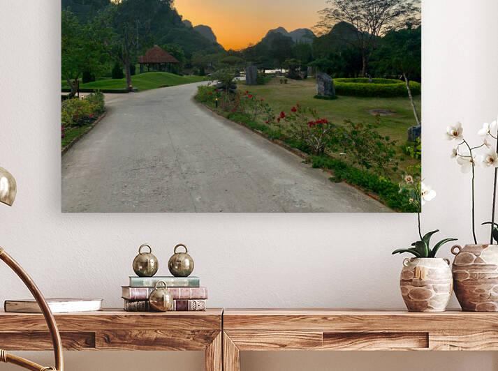 Amazing Orange Sky Over the Mountains by Jimmy Roy Photos