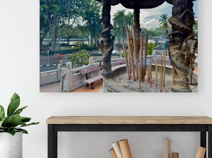 Burning Incense Kuching Borneo by Jimmy Roy Photos