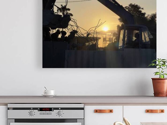 Sunset Excavator Bali by Jimmy Roy Photos