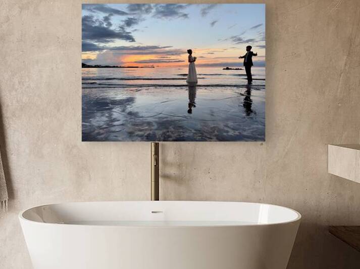 Newlyweds Sunset Beach Jeju South Korea 4 by Jimmy Roy Photos