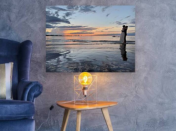 Newlyweds Sunset Beach Jeju South Korea 5 by Jimmy Roy Photos