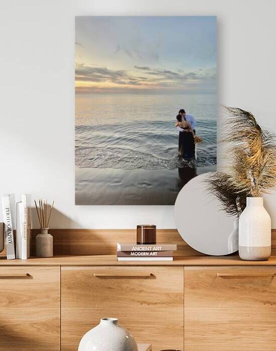 Newlyweds Sunset Beach Jeju South Korea 3 by Jimmy Roy Photos