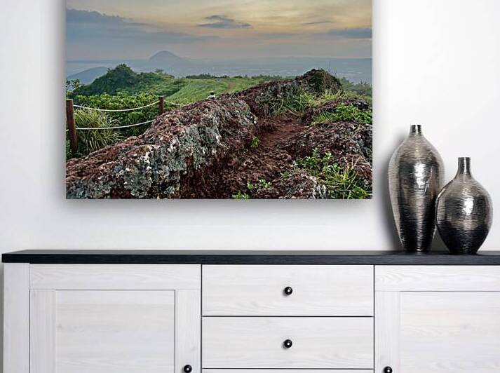 Sunset at Gunsan Oreum Jeju South Korea by Jimmy Roy Photos