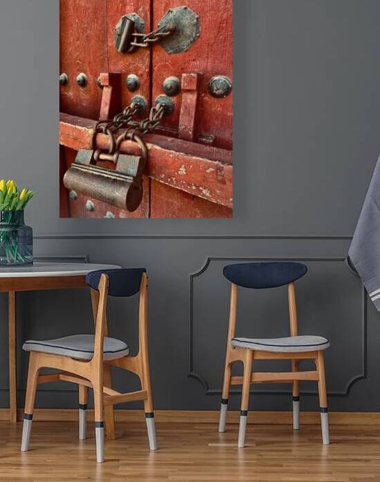 The Red Door Lock Seoul Korea by Jimmy Roy Photos