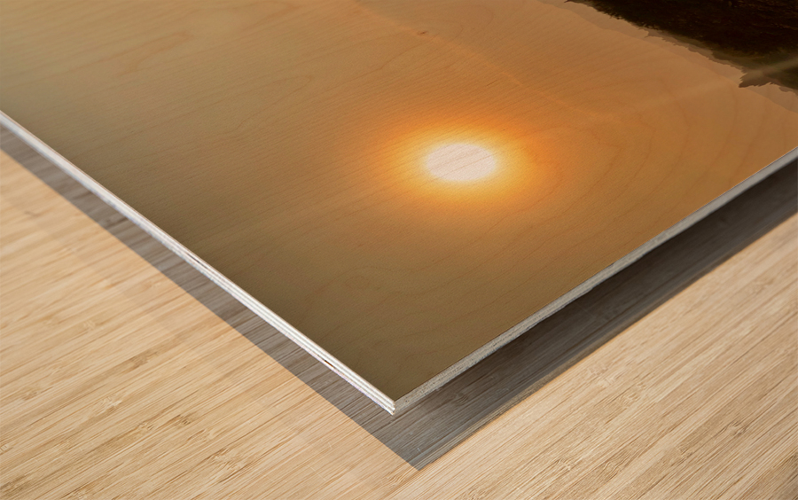 Sunset by the Temple Wood print