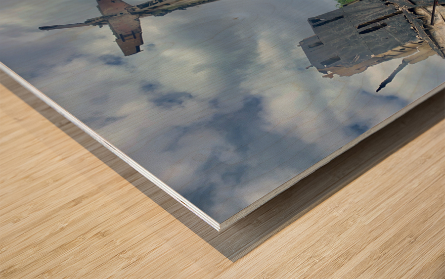 Plane Crash Debris Wood print