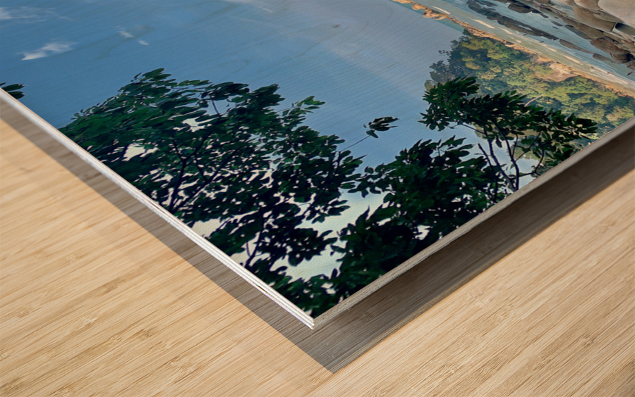 Rocky Horizon Wood print