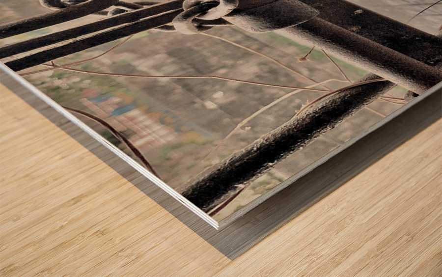 Locked Up Wood print