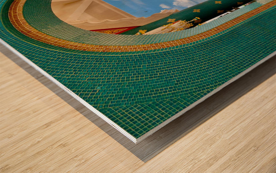 The stylish Wat Pa Phu Kon 4 Wood print