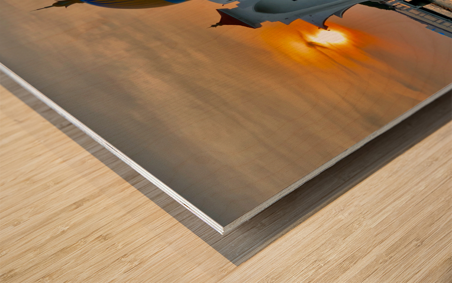 Masjit Selat Mosque Melaka 2 Wood print