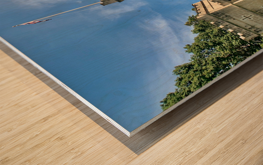 Iolani Barracks Hawaii Wood print