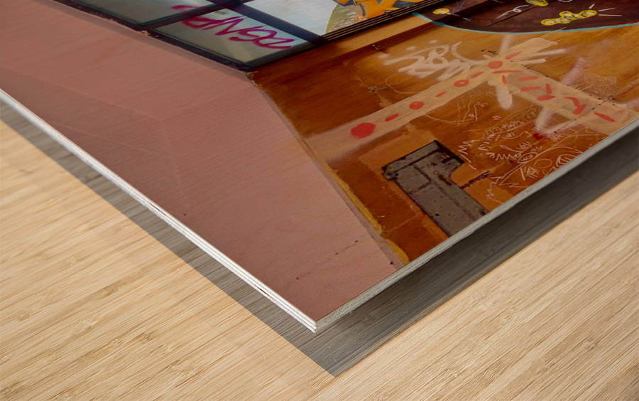 Abandoned Resort Wood print