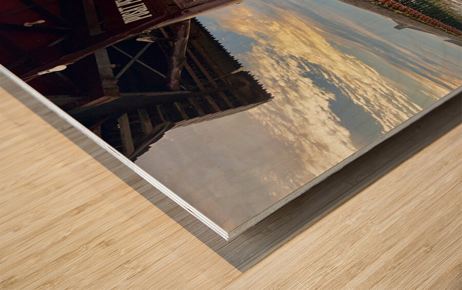 Semporna Walkway Wood print